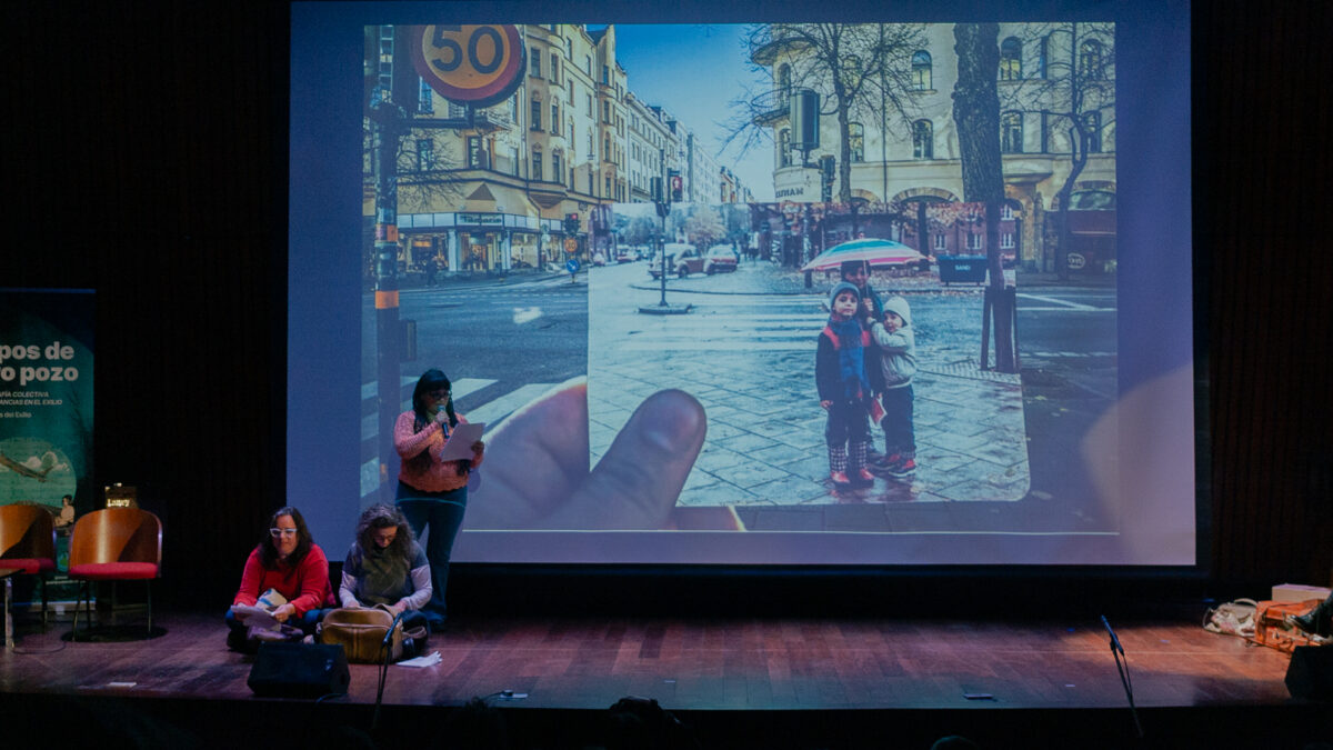 Fragmentos del Libro proyectados en la presentción del libro